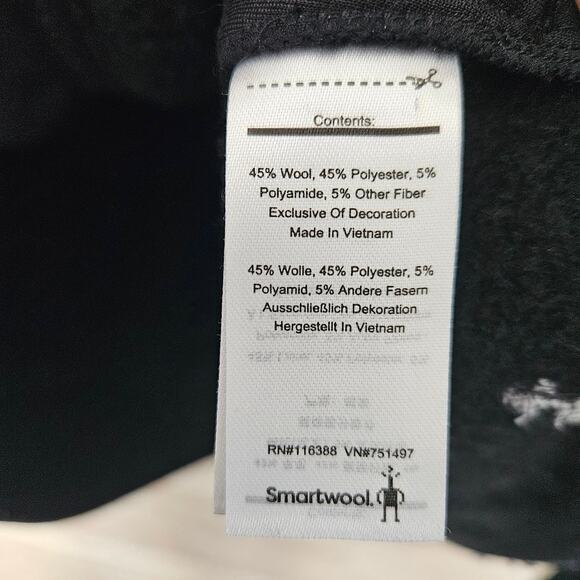 Smartwool Women’s XS Black Wool Blend Full Zip Fleece Jacket - Picture 4 of 5